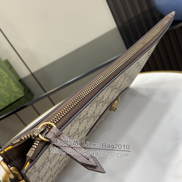 Gucci專櫃古馳最新款Ophidia系列手包男士手拿包 jh2283型號：473956